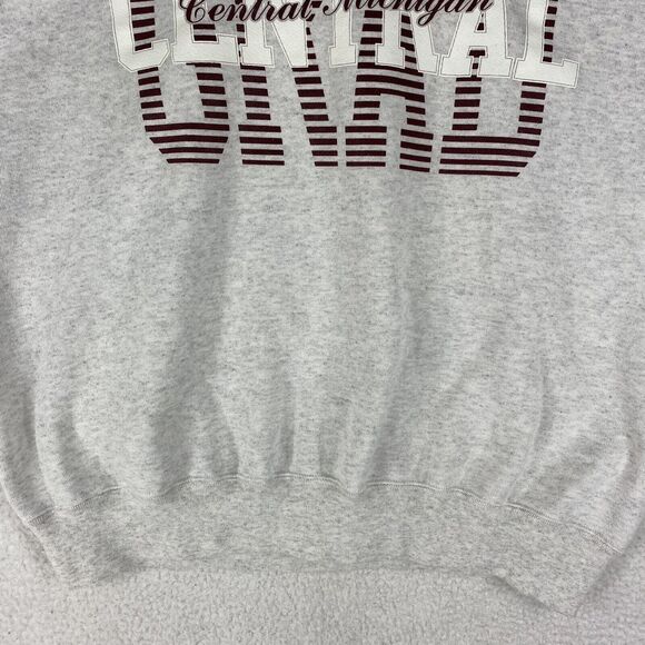Vintage Central Michigan University Sweatshirt Mens Size XXL Gray GRAD Soffe USA - Picture 6 of 16
